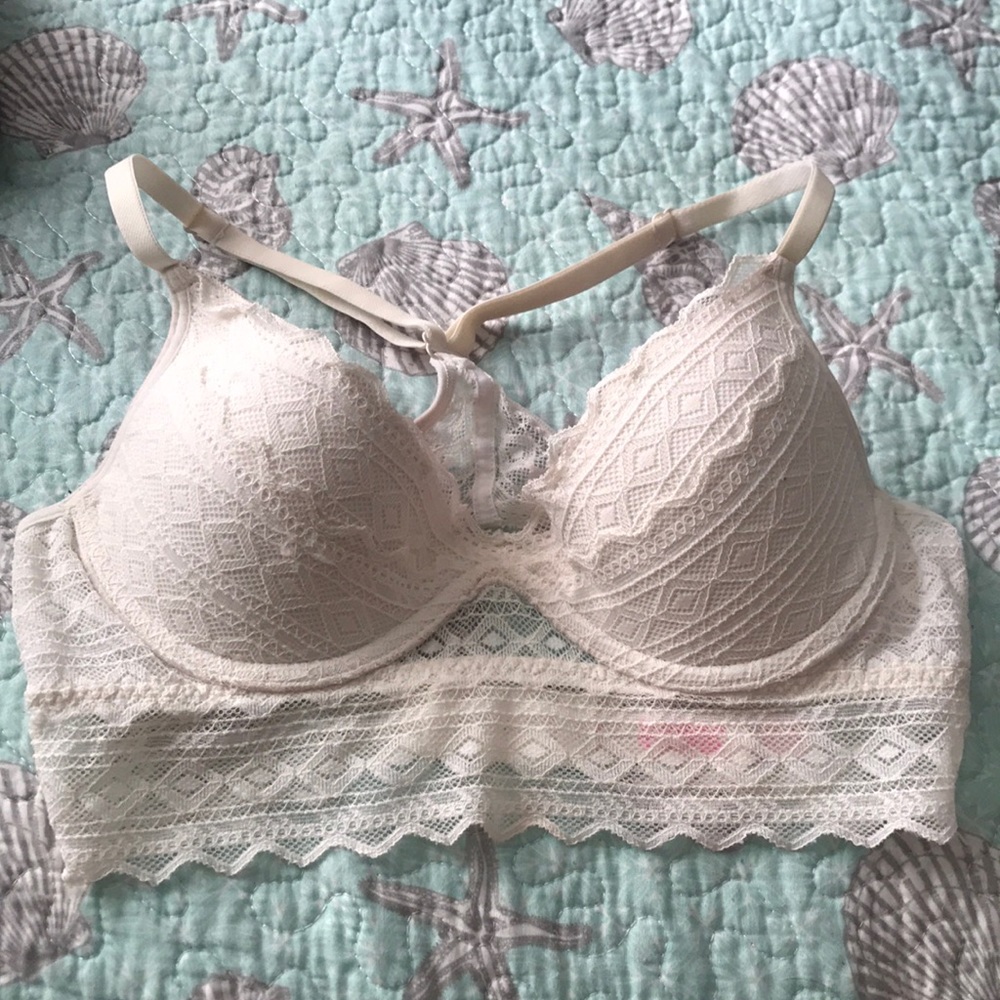 Vs pink Off white racerback bralette